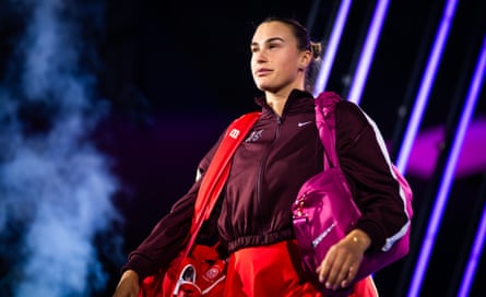 Aryna Sabalenka at the WTA Finals.