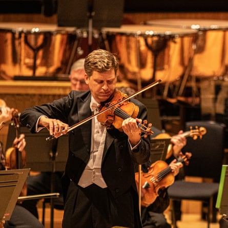 ... James Ehnes performs with the London Philharmonic Orchestra in 2019.