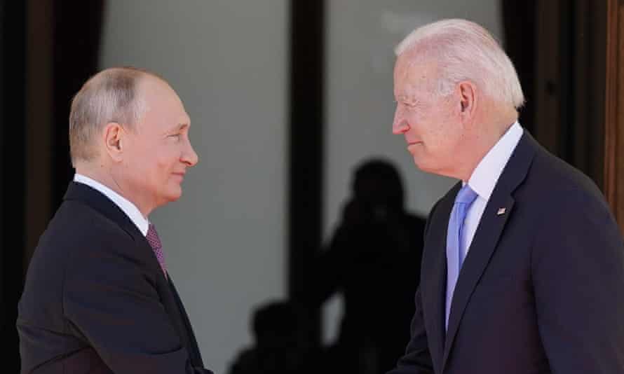 Vladimir Putin y Joe Biden en Ginebra, Suiza, en junio.