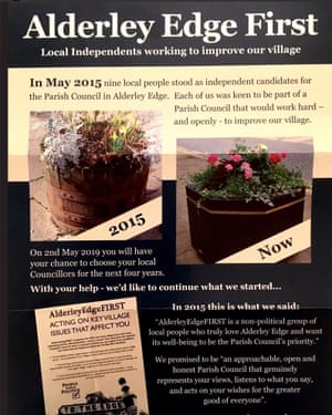 The 2019 campaign leaflet for Alderley Edge First.
