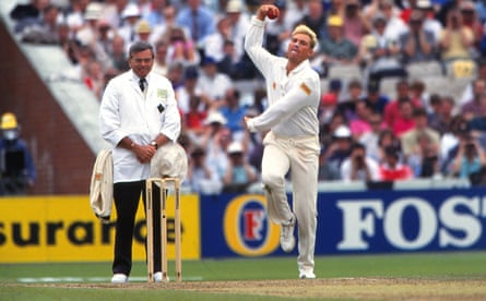 Dickie Bird took charge of several Ashes series including the 1993 emergence of the great Shane Warne.