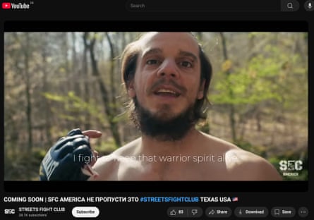 a screenshot of a YouTube page showing a man in boxing gloves