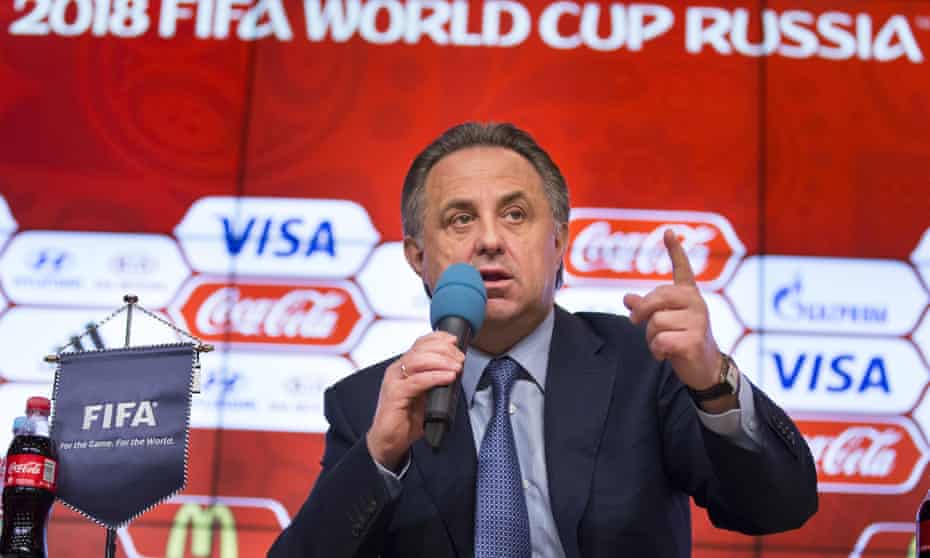 Russian sports minister Vitaly Mutko speaks during a press conference on World Cup 2018 issues in Moscow.