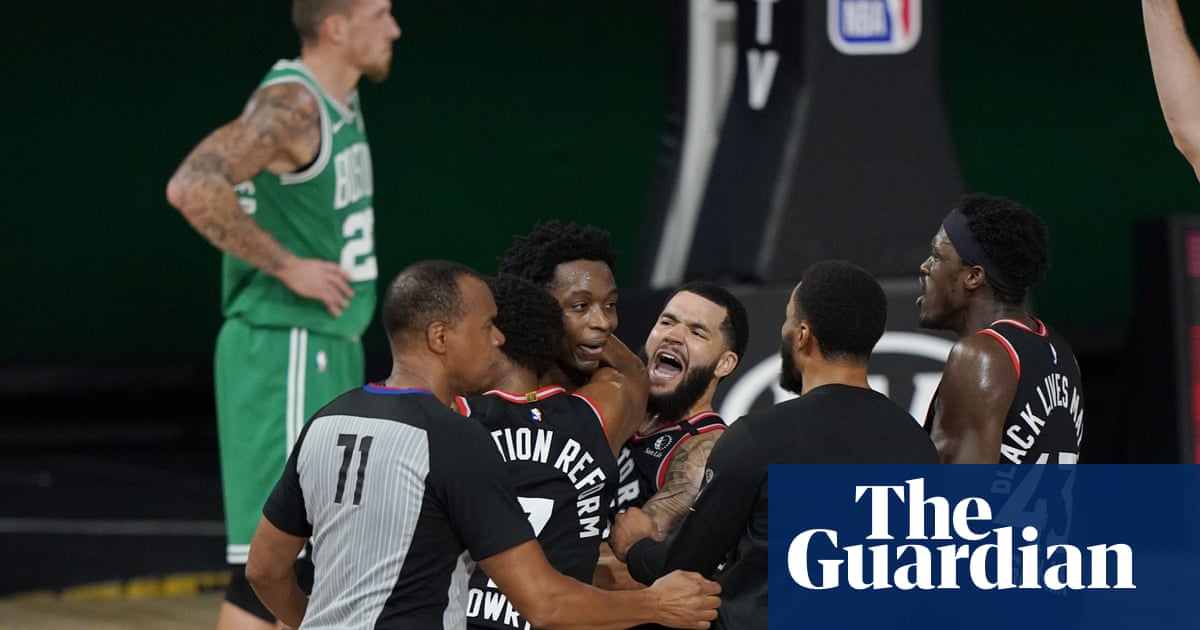 OG Anunoby hits three at buzzer as Raptors stun Celtics in Game 3