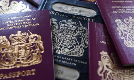 A pile of old and new UK passports