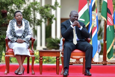 The Kenyan first lady and president, Rachel and William Ruto