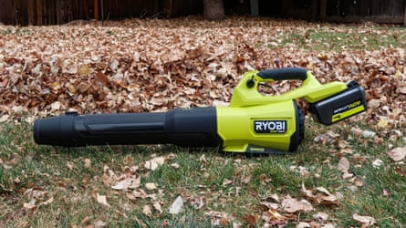 A photo of a Ryobi 40V HP Whisper Series leaf blower