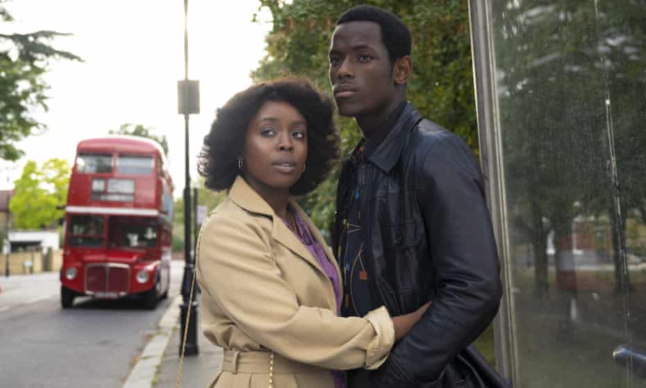 Amarah-Jae St Aubyn, left, and Micheal Ward in Lovers Rock.