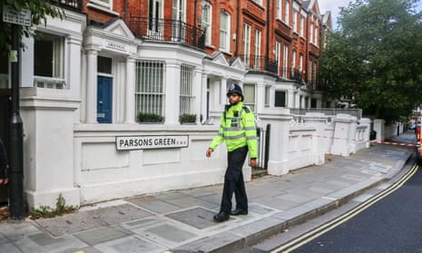 A police officer in London