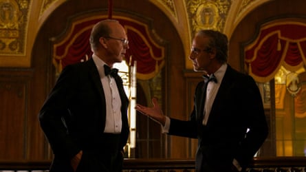 Michael Keaton and Stanley Tucci in Worth.