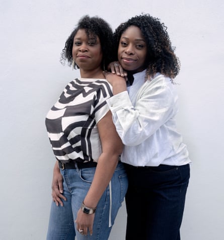 Twins Lavinia (on left) and Michelle, who had different fathers. April 2026