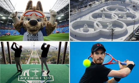 The World Cup takes place in Russia, the Winter Olympics are held in Pyeongchang, Andy Murray makes his return and the Ryder Cup will be played in France.
