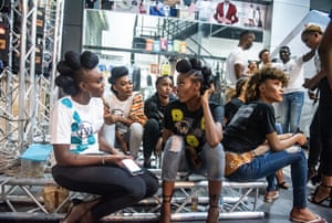 The main organiser of Congo fashion week, Nancy Kondo, said: ‘We’re using fashion to change people’s mindsets. Congolese people are the frontrunners of African fashion, we have so much talent here. The event allows us to get people talking about something else, instead of focusing on the negative’