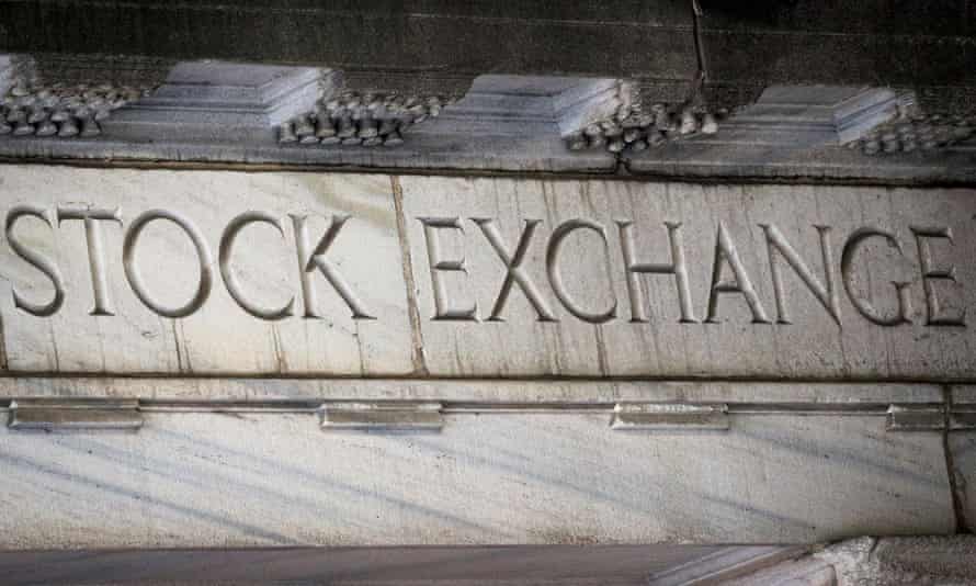 An entrance to the NYSE on Wall Street in New York.