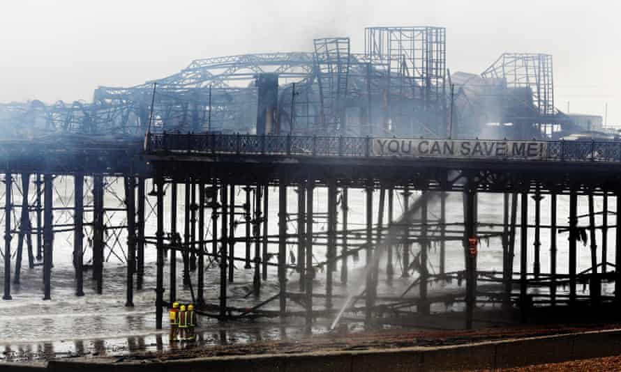 The aftermath of the fire in 2010.