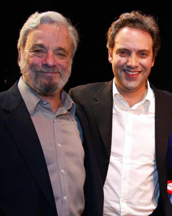 ‘He burst into tears and retired to the bathroom’ … Sondheim and Mendes in 2003, when Gypsy launched on Broadway.