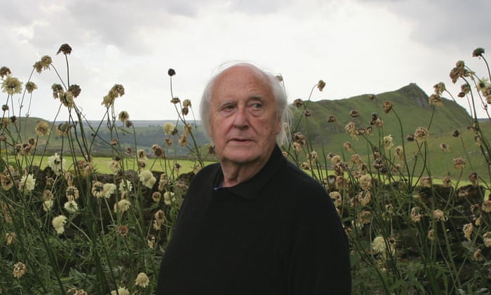 Roy Fisher, once described as ‘Britain’s greatest living poet’, in his garden at Earl Sterndale, Derbyshire.