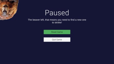 Stroke the Beaver video game.