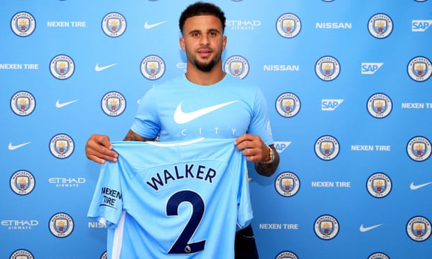 Kyle Walker after his signing for Manchester City.