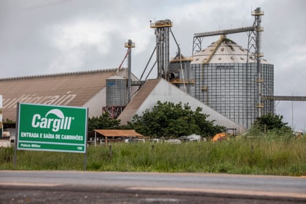 A soya bean processing and distribution centre owned by trading giant Cargill. The company imported 1.5m tonnes of Brazilian soya to the UK in the six years to August 2020.
