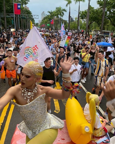 Chien Shih-han at Taiwan Pride.