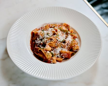 'The sauce lacked depth and the pasta was a touch overcooked': Dante's pappardelle al ragu, or house bolognese.