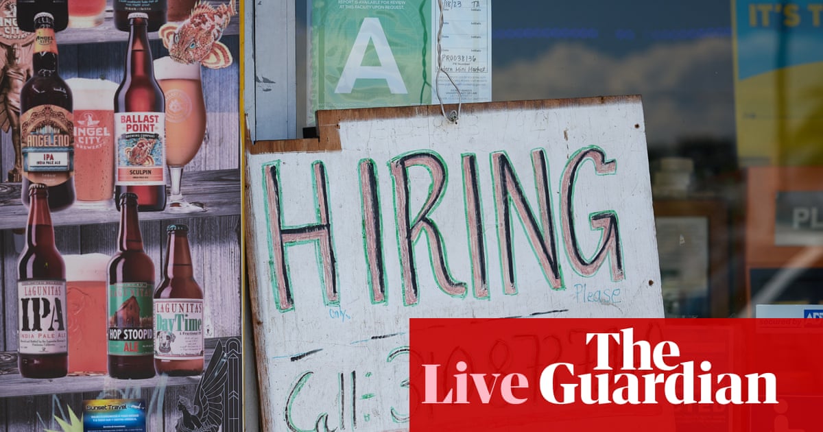 US bonds rally after weaker-than-expected jobs report shows hiring slowdown – business live