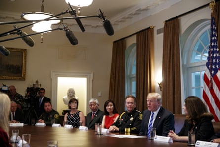 Donald Trump suggested the Oakland mayor should be prosecuted at a roundtable on immigration policy.