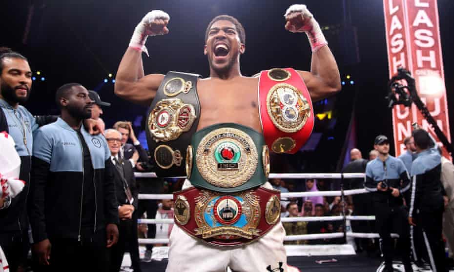 Anthony Joshua fights for Matchroom and Eddie Hearn and is next due to fight Oleksandr Usyk.