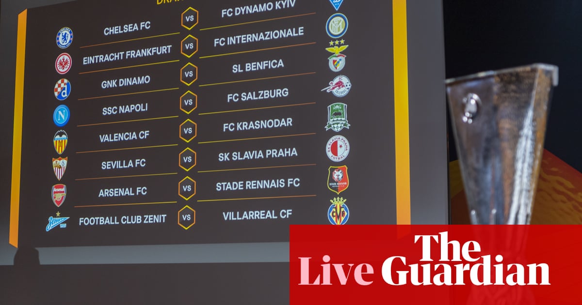 Chelsea V Dynamo Kyiv Arsenal V Rennes Europa League Draw As