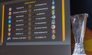 The full draw for the Europa Leagueâs last 16.