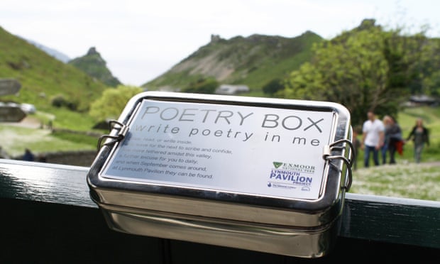One of the poetry boxes in Exmoor