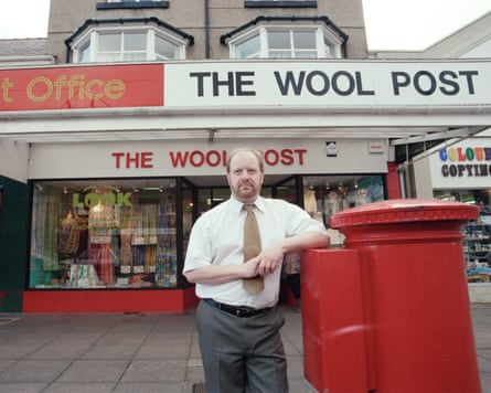 Alan Bates in 2000, when he was operator of the Craig-y-Don Post Office in Llandudno, north Wales.