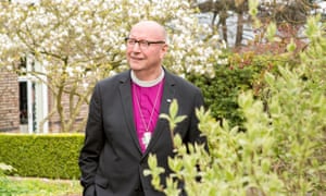 Paul Bayes, Bishop of Liverpool, in his garden