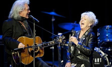 Stuart performing with Connie Smith in June.