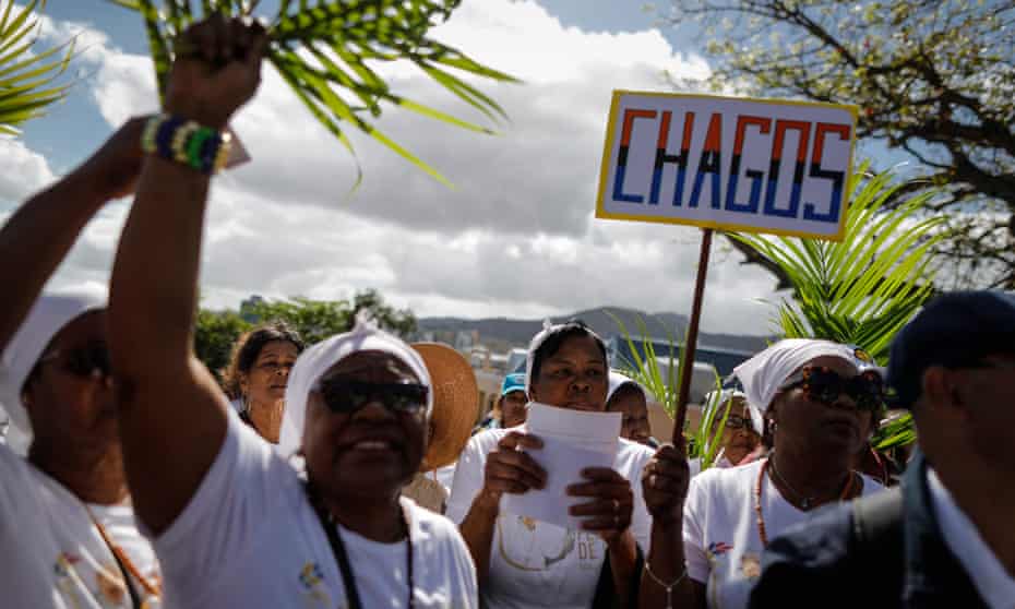 Chagossians in Port Louis, Mauritius, rally to be allowed to return to their homeland.