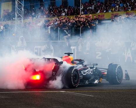 Red Bull won 21 of 22 races this season, with Sergio Pérez claiming two wins