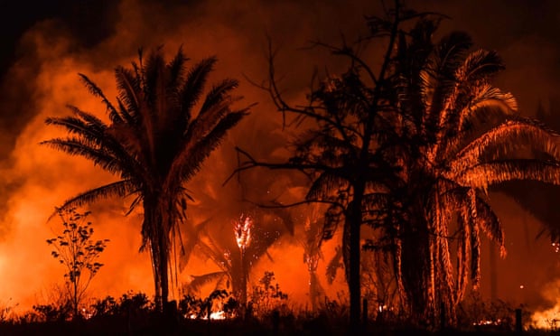 Fires burn in Pará state, Brazil, in September