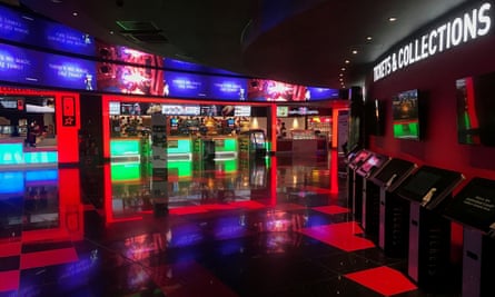 A cinema foyer at a Cineworld site