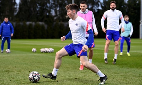 Billy Gilmour in Chelsea training