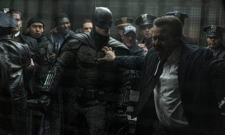 Robert Pattinson and Jeffrey Wright in The Batman.