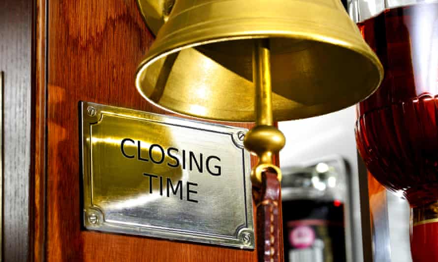 closing time bell in a pub