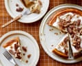 Helen Goh's pumpkin cheesecake with maple pecan brittle.