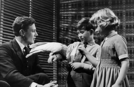 The young Prince Charles and Princess Anne visit the BBC’s Lime Grove Studios in 1958.