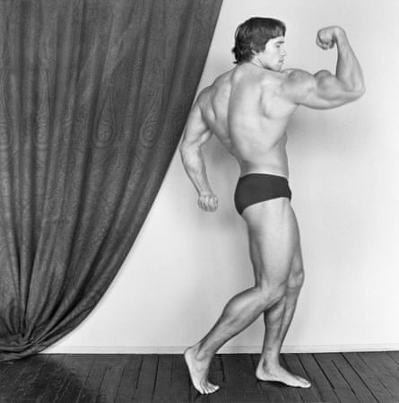 Arnold Schwarzenegger, 1976 Silver Gelatin Print 40.7 x 50.8 cm (20 x 16 in).