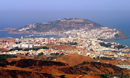 The Spanish enclave of Ceuta in north Africa.