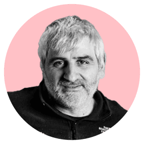 Davide Angeletti, the 51-year-old owner of Ovenbird Coffee roastery in Glasgow, has been hit with surging energy bills. Photograph: Scott Johnston