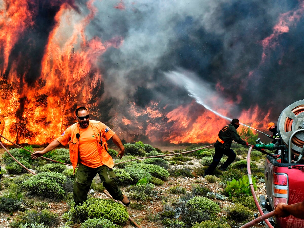 Greek firefighters join public outcry at 'woeful' response to lethal wildfires | Greece | The Guardian