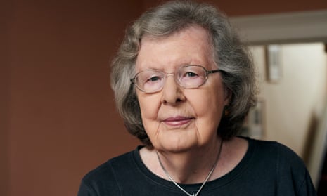 Penelope Lively photographed at home in London, October 2021