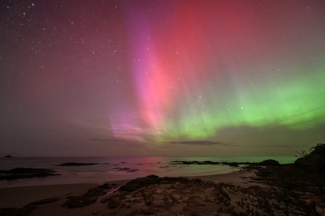 A spectacular display over Brighton Beach in Dunedin, New Zealand.